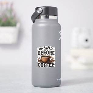No Talkie Before Coffee – Funny Retro Coffee Lover