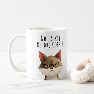 No Talkie Before the Coffee Funny Mug