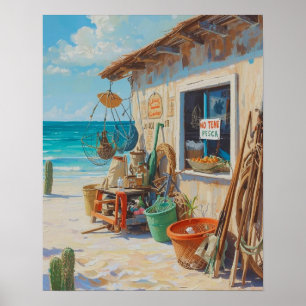 No tene pesca bonaire poster