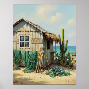No tene pesca bonaire poster