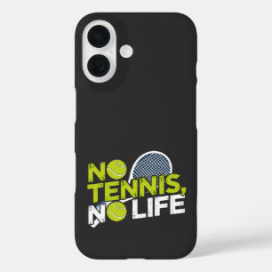 No Tennis, No Life - Sporty and Dynamic Design iPhone 16 Case