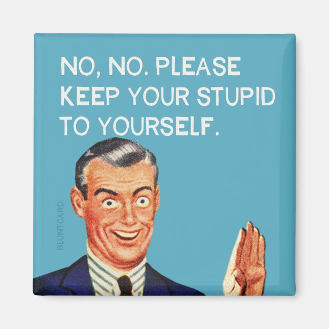 No thank you magnet (Front)