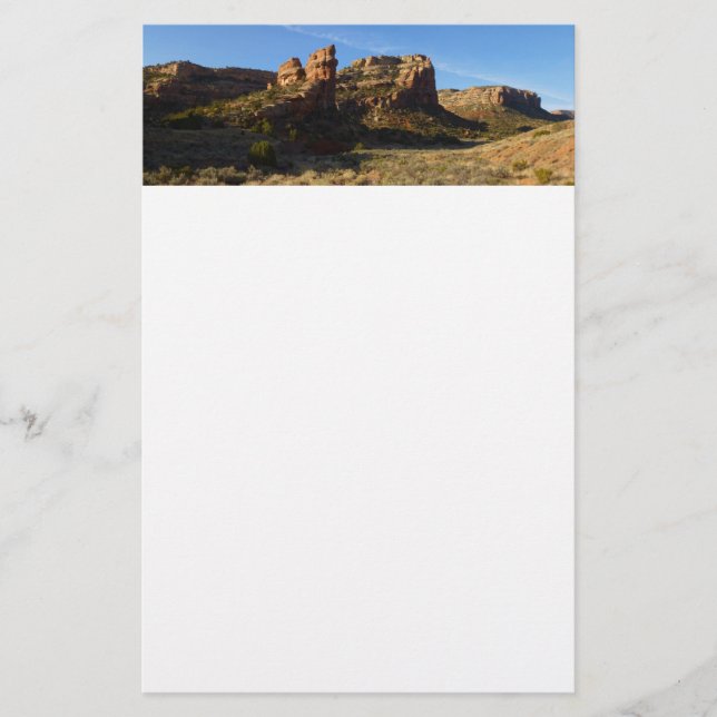 No Thoroughfare Canyon Colorado National Monument Stationery (Front)