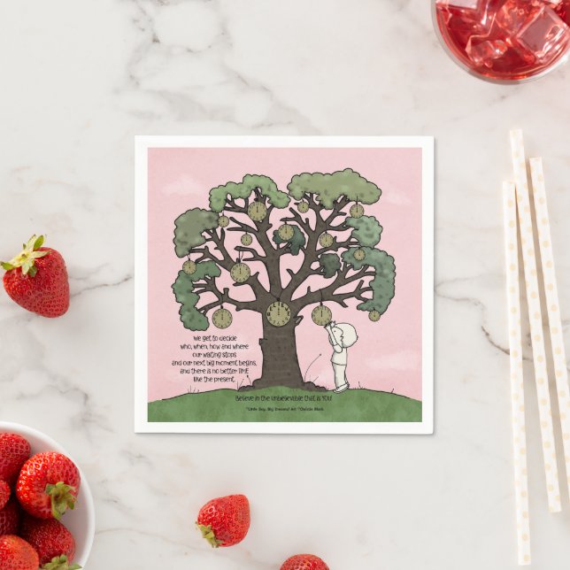 No TIME Like the Present Napkin (Insitu)