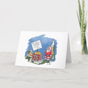 No To Santa greeting card