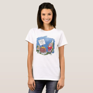 No To Santa women white T-shirt