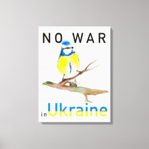 No to War in Ukraine Canvas Print