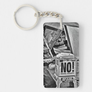 NO to War Key Ring