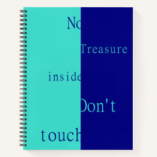 No Treasure Inside – Don't Touch Notebook
