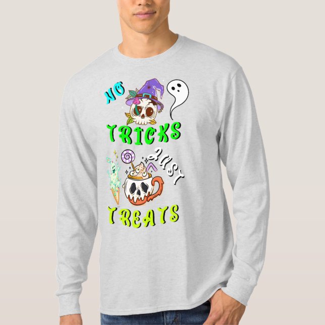 No Tricks Just Treats Cute T-Shirt (Front)