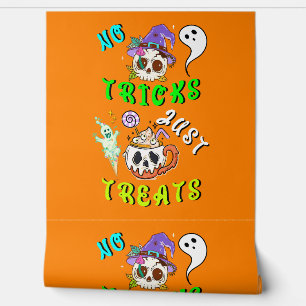 No Tricks Just Treats Cute Wallpaper