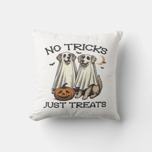 No Tricks Just Treats Dog Halloween Shirt Classic Cushion