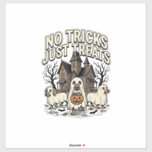 No Tricks Just Treats Halloween Dachshund Ghost De
