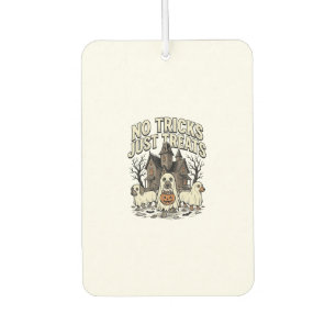No Tricks Just Treats Halloween Dachshund Ghost De Car Air Freshener