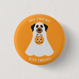 No Tricks Just Treats Halloween Dog 3 Cm Round Badge