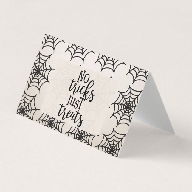 No Tricks Just Treats Halloween Goodies  Business Card (Front)