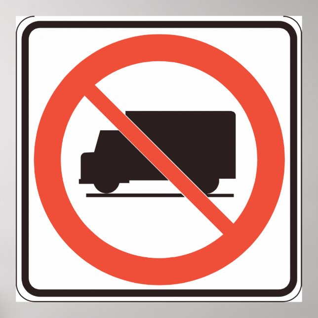No Truck Sign (Front)