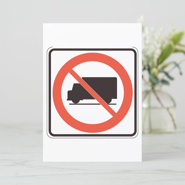 No Truck Sign Invitation (Creator Uploaded)