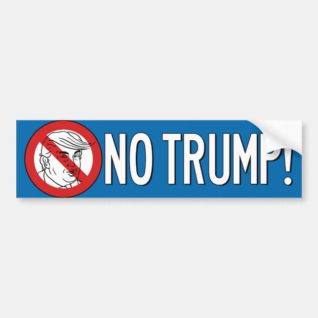 No Trump 2016 Bumper Sticker (Front)