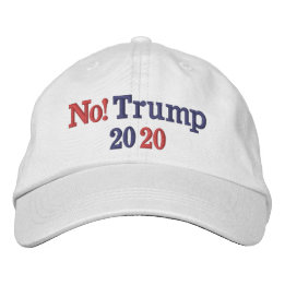 NO Trump 2020 Embroidered Hat
