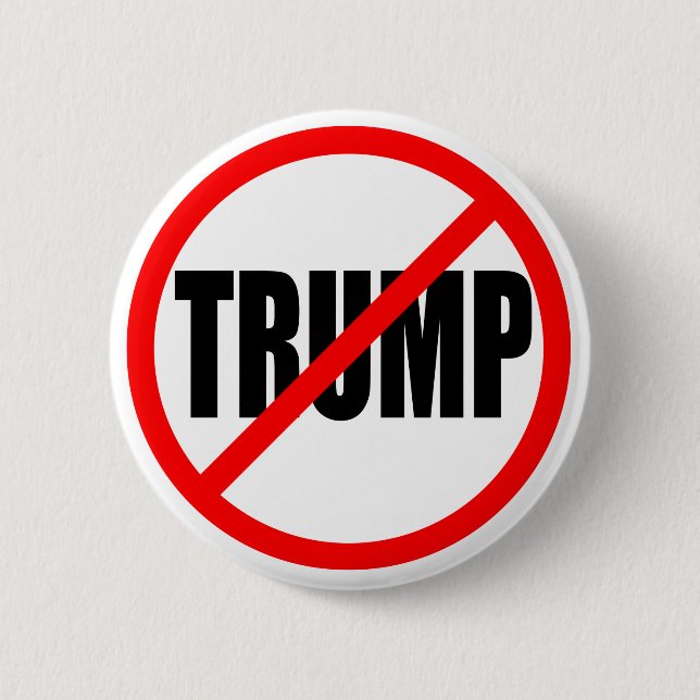 'NO TRUMP' 2.25-inch 6 Cm Round Badge (Front)