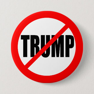'NO TRUMP' 3-inch 7.5 Cm Round Badge