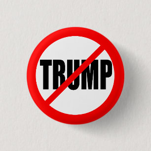 'NO TRUMP' (ANTI-TRUMP) 1.25-inch 3 Cm Round Badge