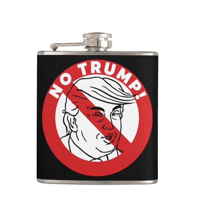 No Trump Hip Flask (Front)