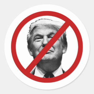 No Trump International Sign Classic Round Sticker