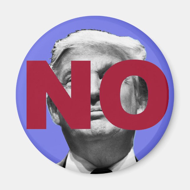No Trump (Purple and Red) Magnet (Front)