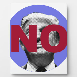 No Trump (Purple and Red) Plaque