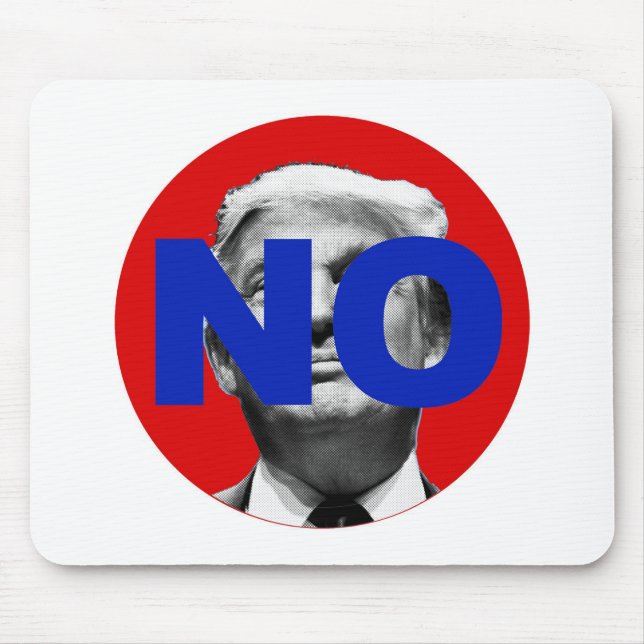 No Trump (red and blue) Mouse Pad (Front)