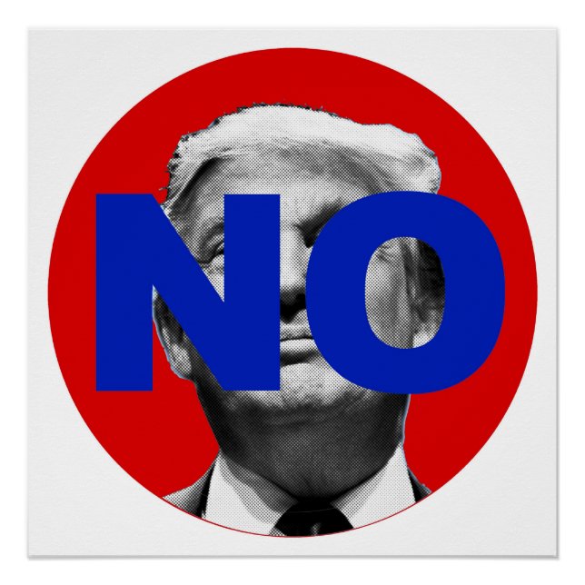 No Trump (red and blue) Poster (Front)