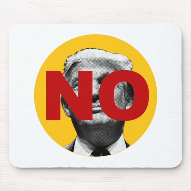 No Trump (Yellow and Red) Mouse Pad (Front)