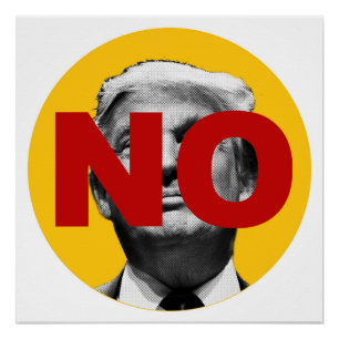 No Trump (yellow and red) Poster