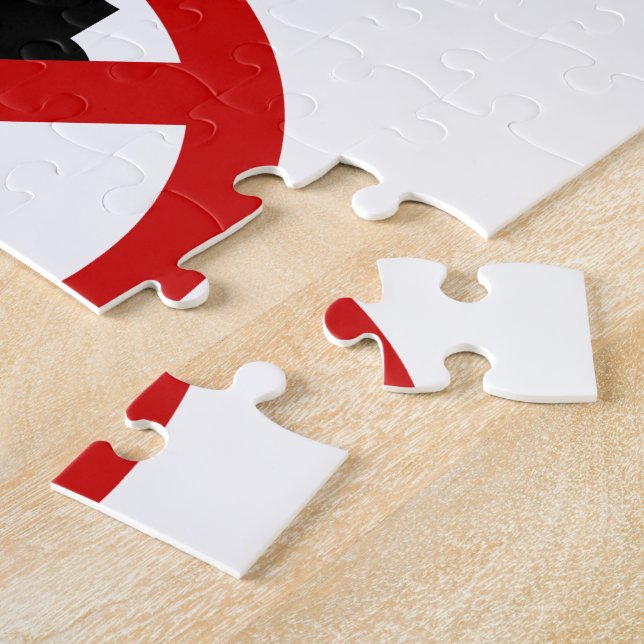 NO Tuk-Tuk TAXI ⚠ Thai Road Sign ⚠ Jigsaw Puzzle (Side)