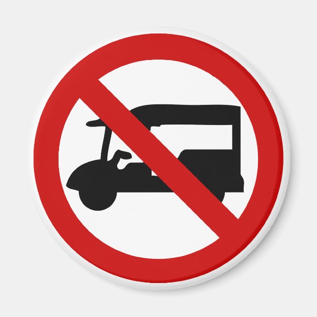 NO Tuk-Tuk TAXI ⚠ Thai Road Sign ⚠ Magnet (Front)