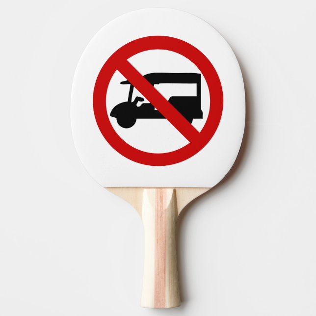 NO Tuk-Tuk TAXI ⚠ Thai Road Sign ⚠ Ping Pong Paddle (Front)