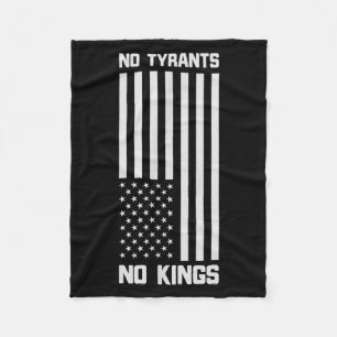 No Tyrants No Kings Funny Litical Fleece Blanket