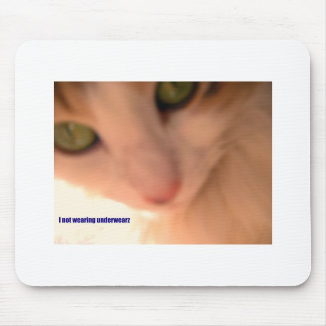 no underwear kitty mouse pad (Front)