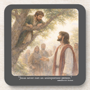No unimportant person coaster