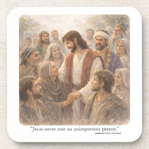 No unimportant person coaster