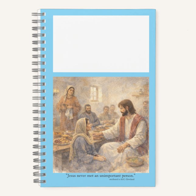 No unimportant person notebook (Front)