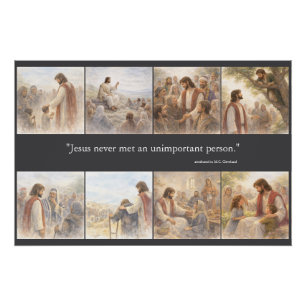 No unimportant person poster