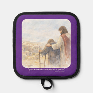 No unimportant person pot holder