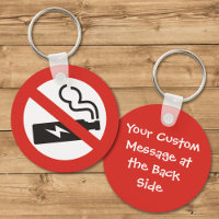 No Vaping Keychain