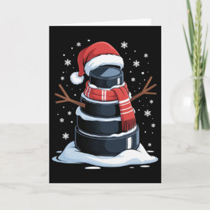 No Visible Text Detected Funny Hockey Fan Christma Card