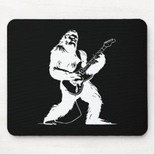 No Visible Text Detected Yeti Guitarist Rock Lover Mouse Pad