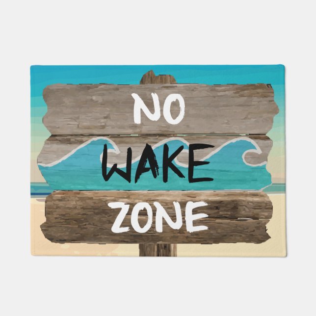 NO WAKE ZONE DOORMAT (Front)