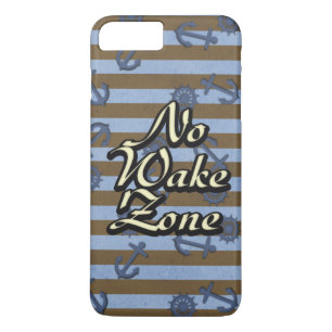 No Wake Zone Nautical Ship Anchors And Wheels Case-Mate iPhone Case